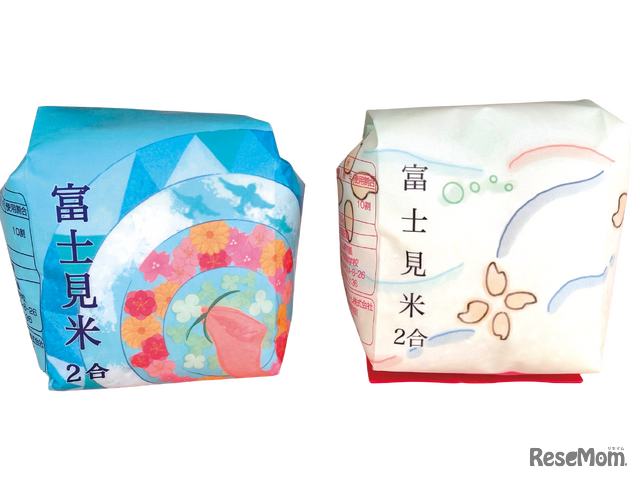 稲刈り、パッケージ製作まで行い「富士見米」として文化祭で販売