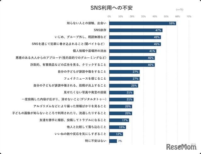 SNS利用への不安