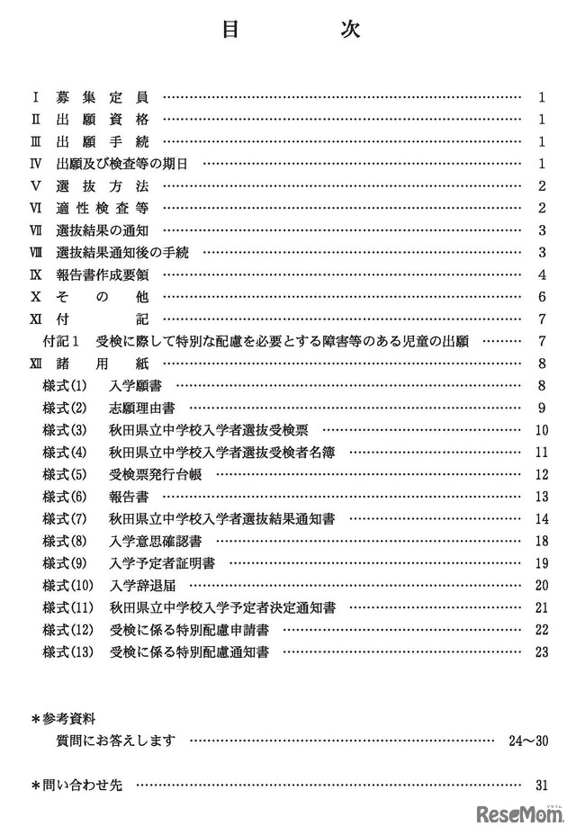 目次
