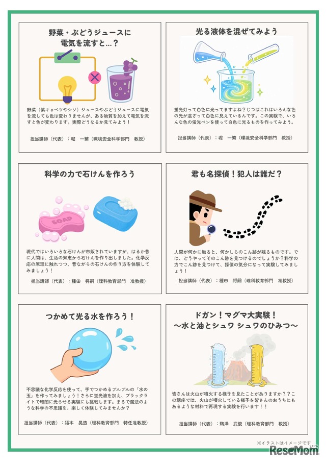 中学生のための楽しいかがく教室