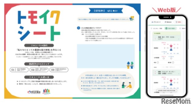 「トモイクシート」Web版公開
