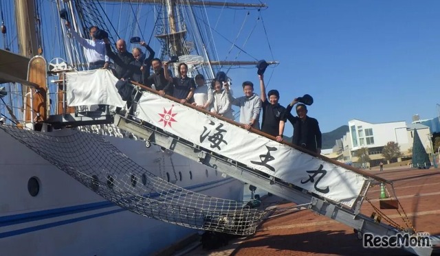 国内体験航海のようす