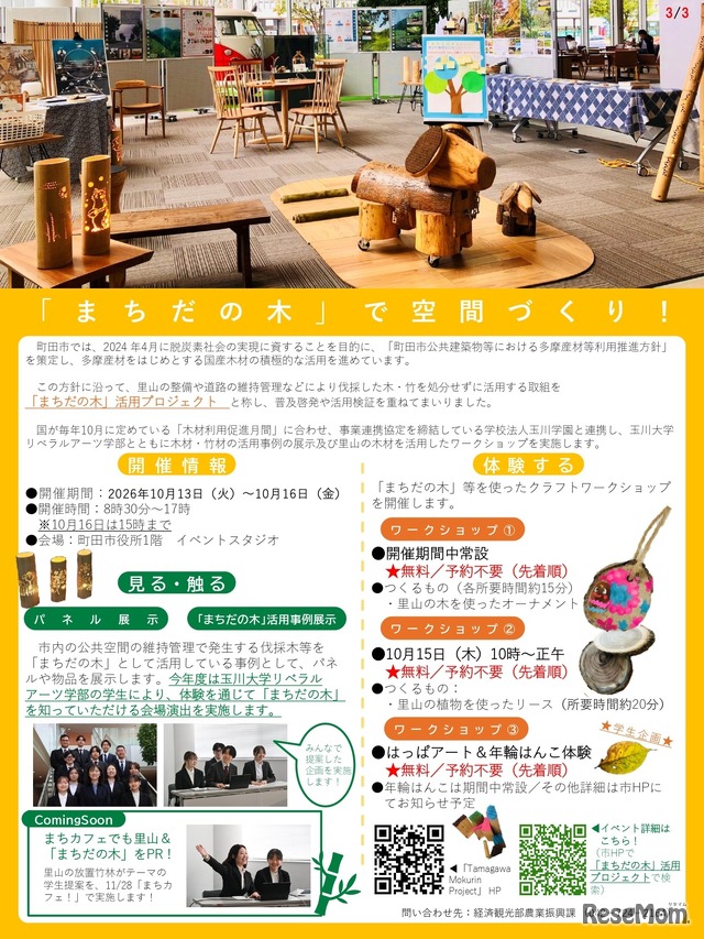 「まちだの木」活用プロジェクト