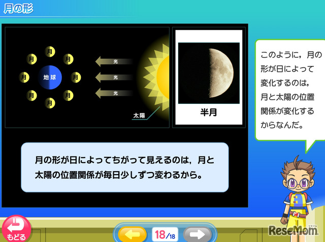 ランドセル6年理科「月と太陽」