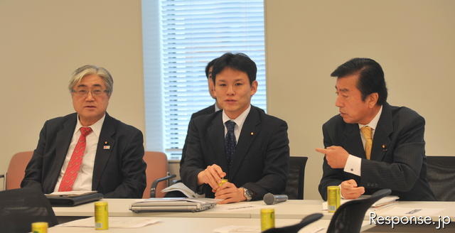 民主党国土交通部門会議 （16日・衆議院議員会館）　撮影＝中島みなみ