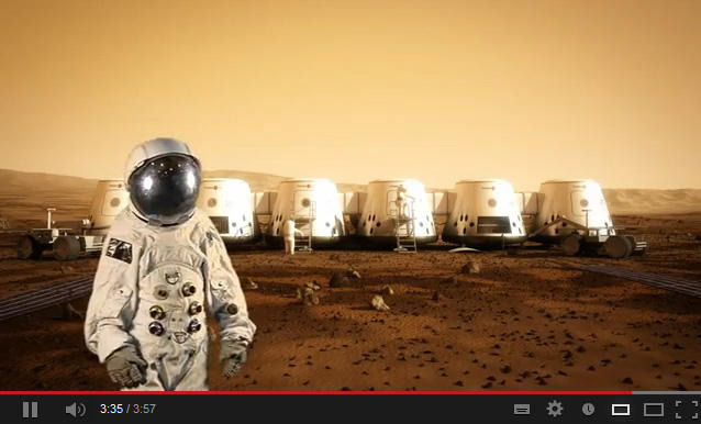 火星移住ミッションのイメージ動画