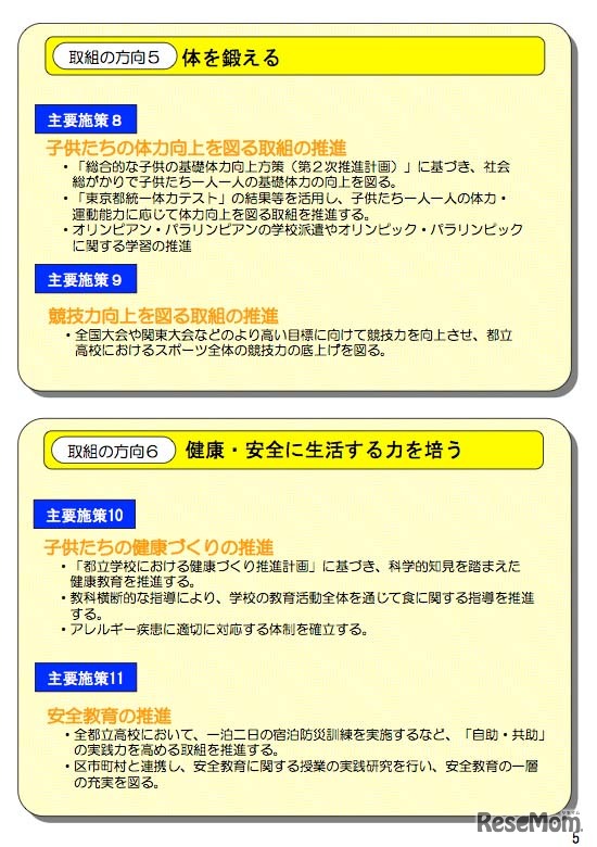 10の取組の方向と23の主要施策