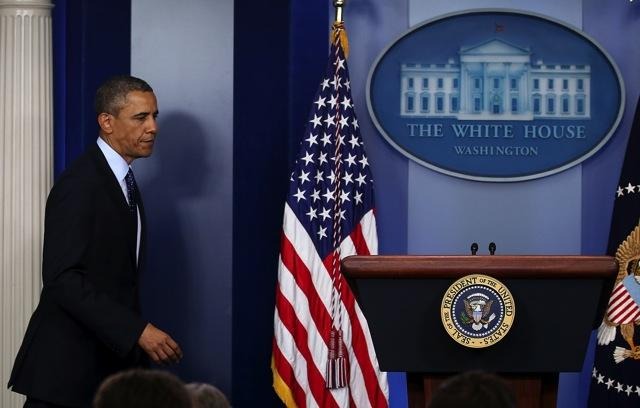 声明を発表するオバマ大統領（4月15日）　Getty Images