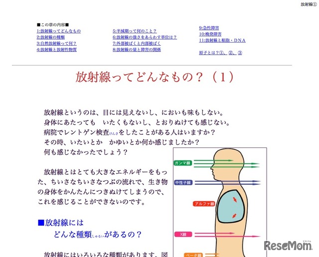 放射線ってどんなもの？