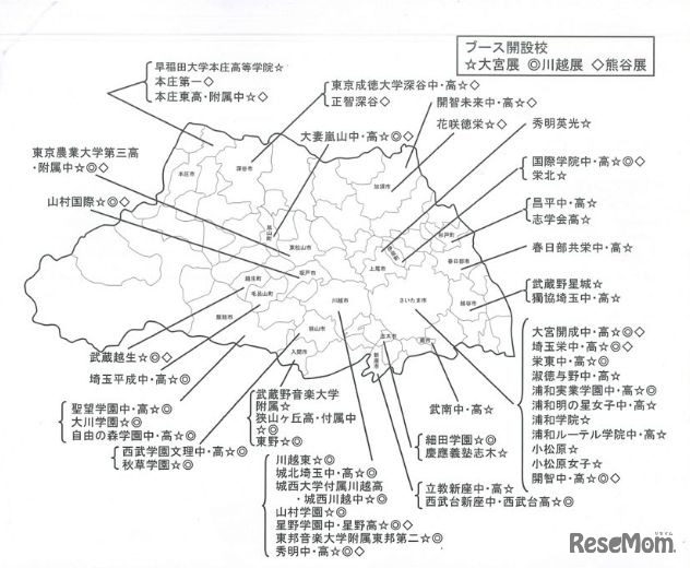 参加校の分布