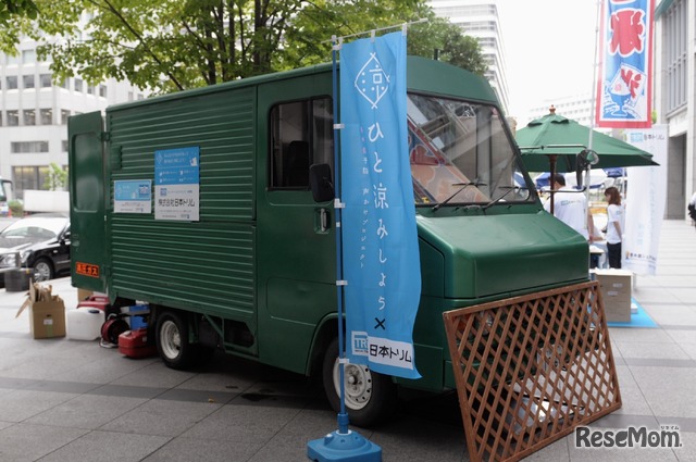 電解水素水で作られたかき氷が提供された車両