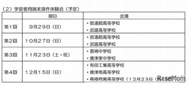 学習者用端末操作体験会