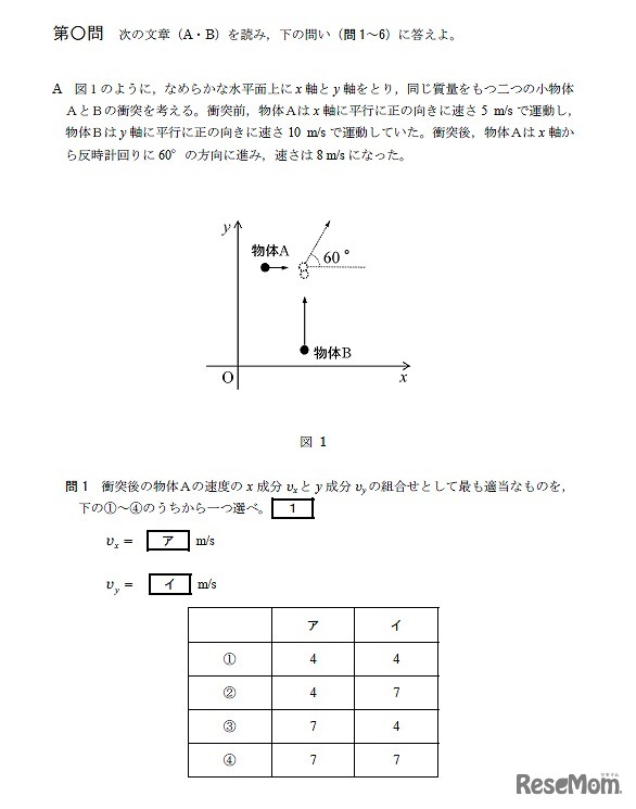 物理の問題例