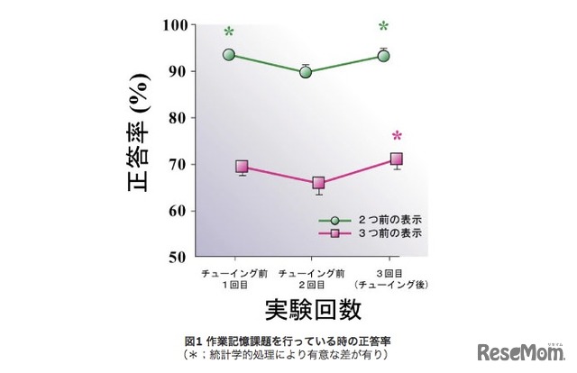 「チューイング」により脳の作業効率が向上、放射線医学総合研究所調査