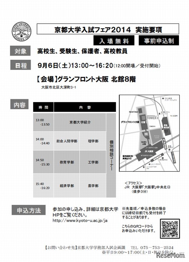 大阪会場の実施要項