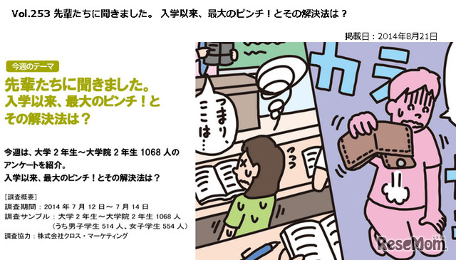 入学以来、最大のピンチ！とその解決方法は？