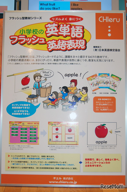 小学校のフラッシュ英単語・英語表現