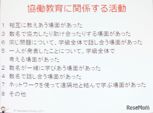 フューチャースクールによる成果報告の声の一部