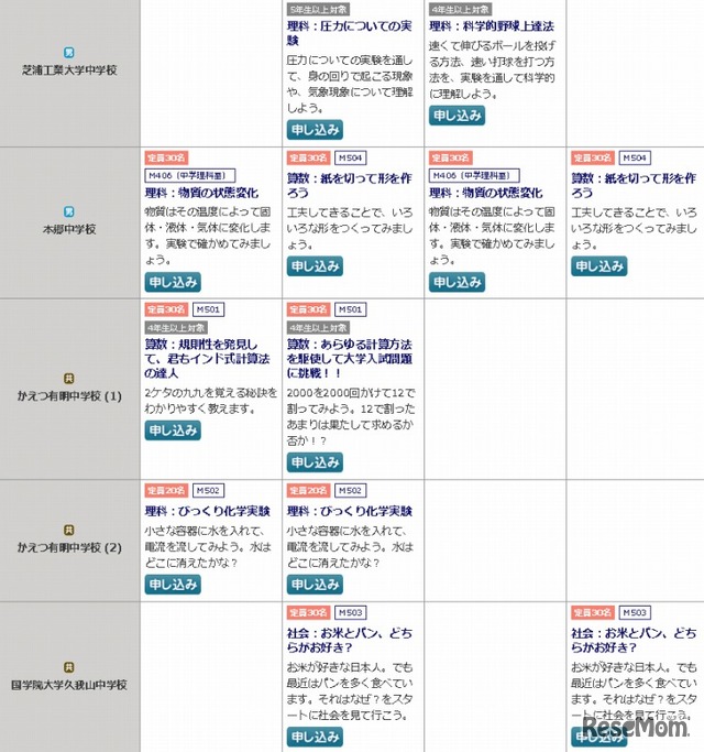 体験授業