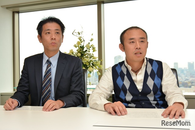 インタビューに応える須藤啓太氏(左)と上澤貴生氏(右)