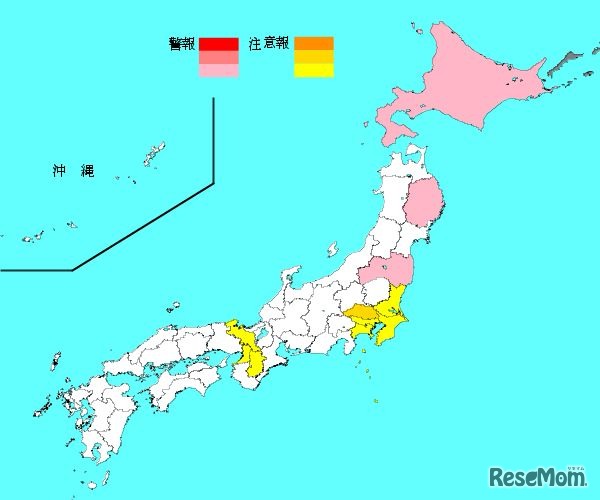 国立感染症研究所「インフルエンザ流行レベルマップ」