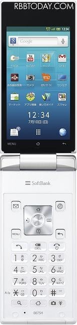 AQUOS PHONE THE HYBRID SoftBank 007SH「ホワイト」 AQUOS PHONE THE HYBRID SoftBank 007SH「ホワイト」