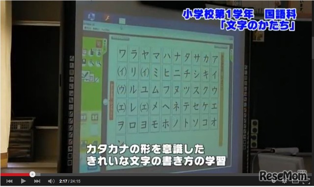 A1教師による教材の提示