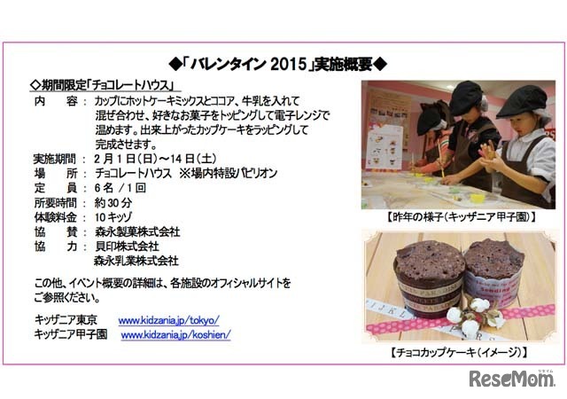 「バレンタイン2015」実施概要