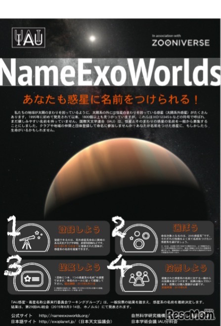 太陽系外惑星系に名前をつけようキャンペーン