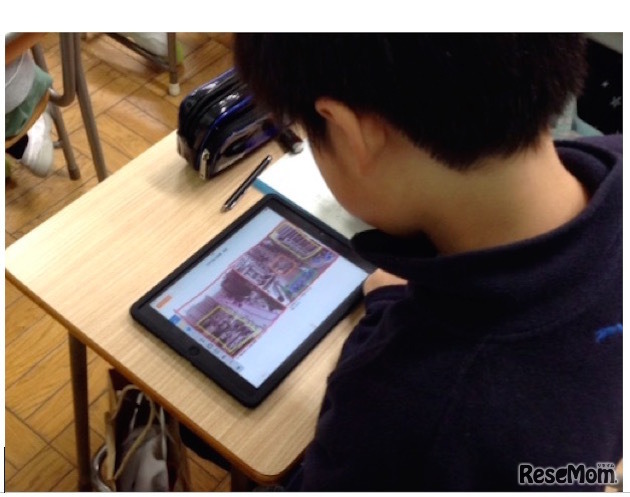 白石小学校6年生　タブレット端末を使った社会の授業