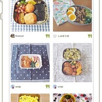 iPhoneアプリ「みんなのお弁当」の画像イメージ（みんなのお弁当ページ）