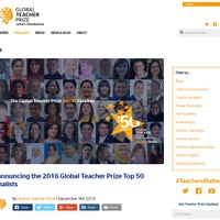 Varkey Foundation「the 2016 Global Teacher Prize Top 50」