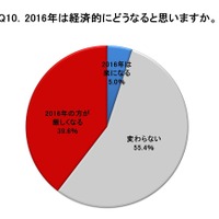 2016年は経済的にどうなると思うか？