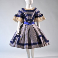 少女用ワンピース・ドレス 1850年代末期‐1860年代 藤田真理子氏蔵