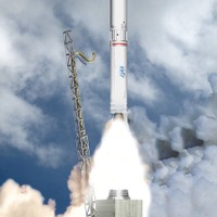 イプシロンロケットの打上げのイメージCG。