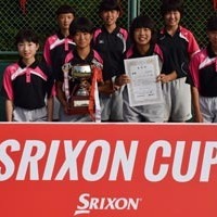 「中学校選抜ソフトテニス大会」西日本女子優勝の印南町立印南中学校