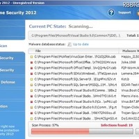 偽セキュリティソフト「XP Home Security 2012」の画面