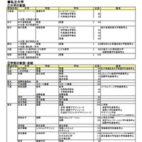 私立大学の新設・改組（一部）