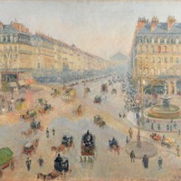 カミーユ・ピサロ《パリのオペラ座通り、テアトル・フランセ広場》1898年