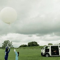 「ガンバリスト宣言」は風船に乗せて宇宙へ打ち上げられる