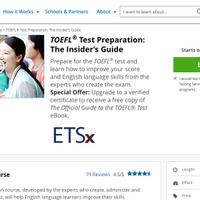 6週間のTOEFL準備コース「TOEFL Test Preparation：The Insider’s Guide」