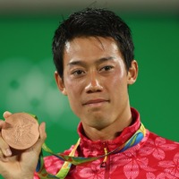 男子テニスの錦織圭がリオデジャネイロ五輪で銅メダルを獲得（2016年8月14日）