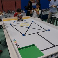 卓球台サイズの競技フィールド