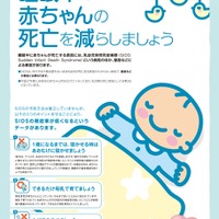 乳幼児突然死症候群（SIDS）対策強化月間普及啓発用ポスター