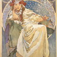 「ヒヤシンス姫」1911年 リトグラフ／紙 125.5×85cm 堺市