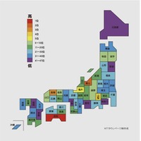 業種分類「図書館」の人口約10万人あたりの登録件数による都道府県ランキング（2016年）