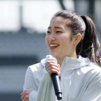 アディダスの『YOUNG ATHLETES CHALLENGE』に登壇した野中生萌（2017年4月3日）