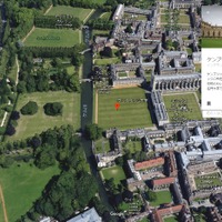 Google Earth　ケンブリッジ大学のようす