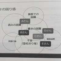 配布資料「ICT活用で一人ひとりに合う学びを実現～児童・生徒の出来る！を引き出す～」（個々の困り感）