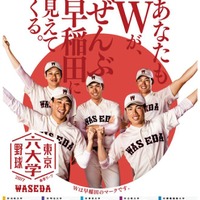 東京六大学野球の2017春季リーグ戦 大学別ポスター（早稲田大学）